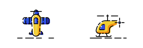 MBE風(fēng)格的交通工具圖標(biāo)