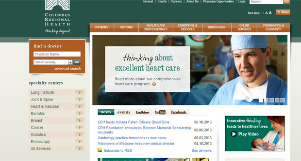 30個杰出的醫(yī)院網(wǎng)頁設(shè)計欣賞